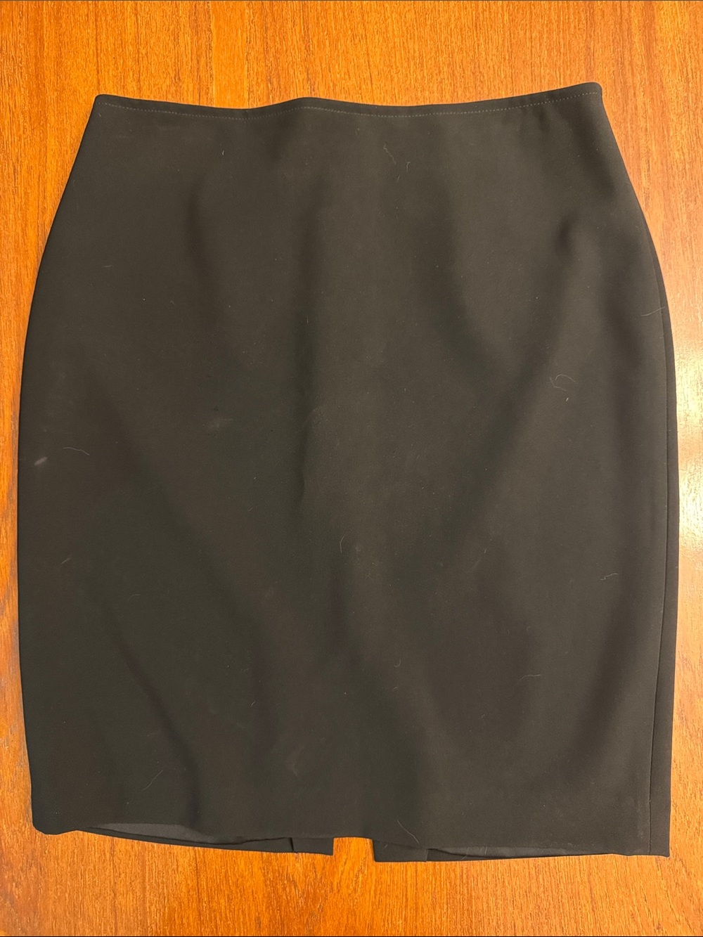 St. John Caviar Black Tailored Pencil Skirt